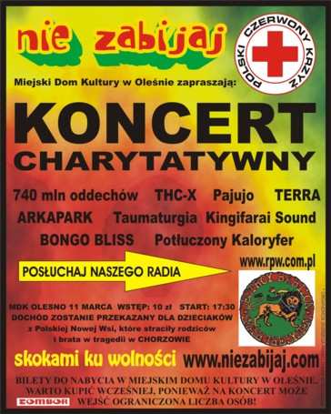 Koncert charytatywny - 11 marca